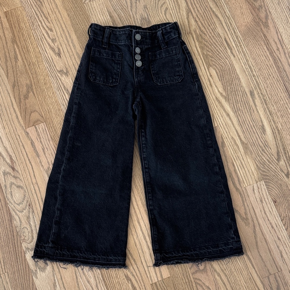 GAP Kids Black Wide-Leg Jeans
